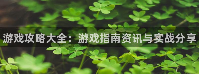 辉达娱乐娱乐：游戏攻略大全：游戏指南资讯与实战分享