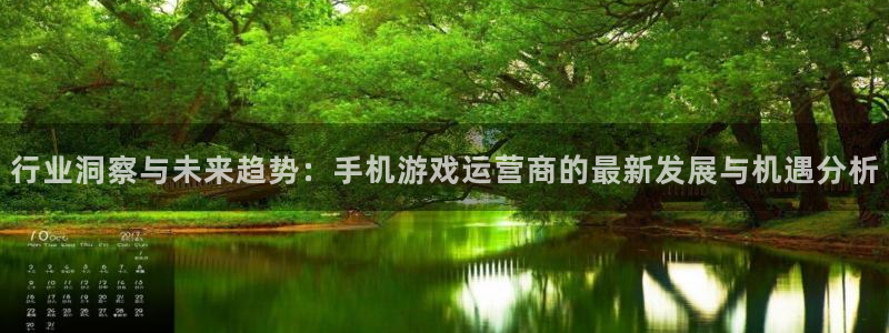 辉达娱乐登录网址：行业洞察与未来趋势：手机游戏运营商的最新发